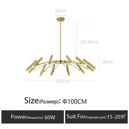 Minimalist Metal G9 Pendant Chandelier - Decorbites