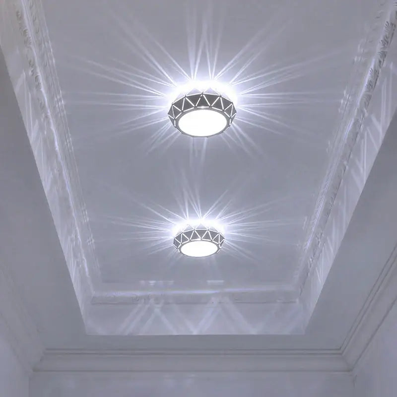 Two minimalist metallic dimmable led ceiling lights with bright white illumination for decorbites led ceiling decor