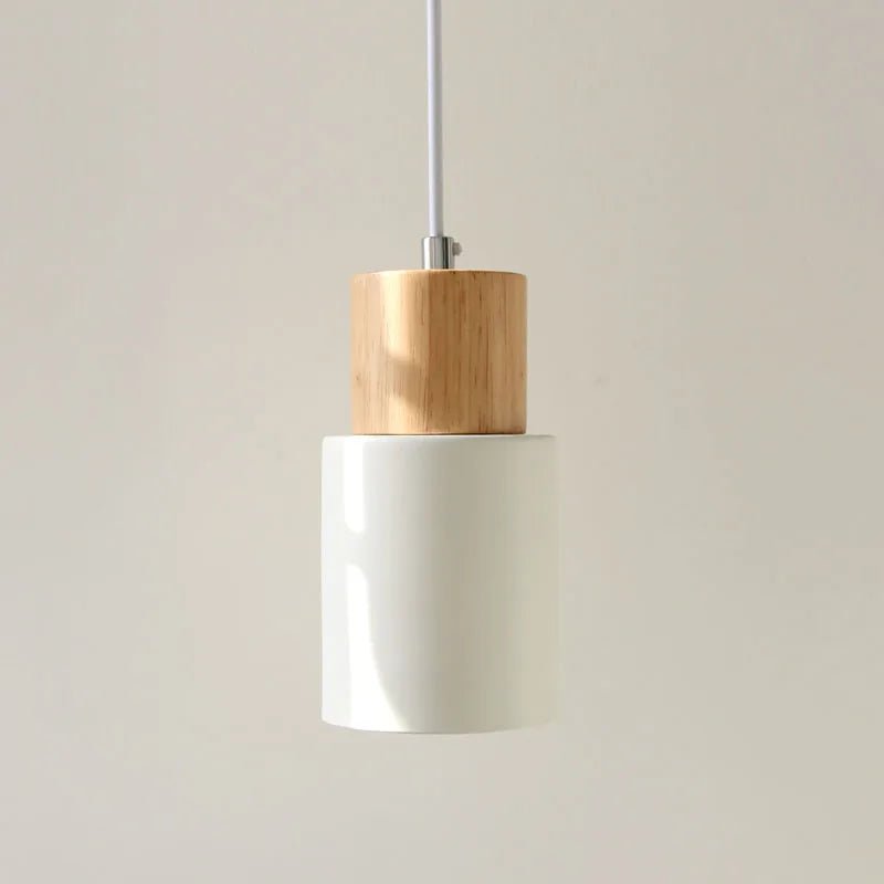 Minimalist Nordic Wood and Metal Single Pendant Light - Decorbites