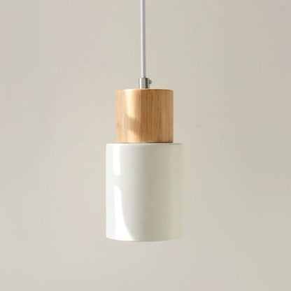 Minimalist Nordic Wood and Metal Single Pendant Light - Decorbites
