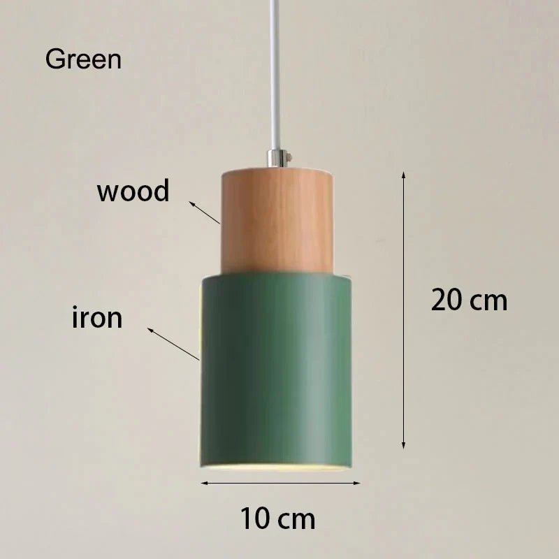 Minimalist Nordic Wood and Metal Single Pendant Light - Decorbites