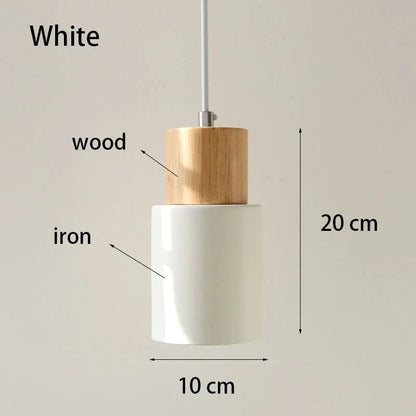 Minimalist Nordic Wood and Metal Single Pendant Light - Decorbites
