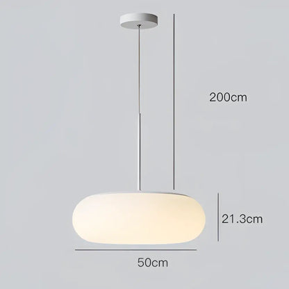 Minimalist oval white frosted glass big ball pendant lamp with sleek stem emitting warm glow for living room decorbites big ball pendant lamp