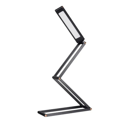Black foldable dimmable led desk lamp with metallic joints for minimalist study room decorbites dimmable led design