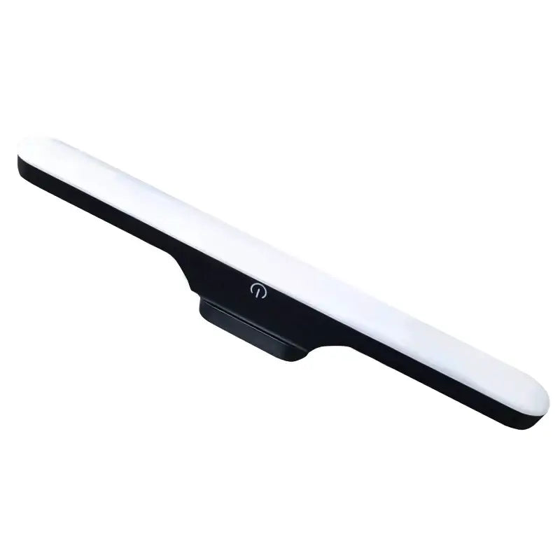 Minimalist white 30cm led night light table lamp with black and white led light bar and modern sleek design