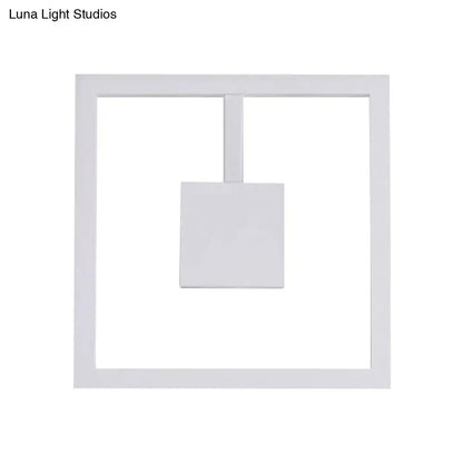 Minimalist white acrylic square light fixture with direct wired electric installation and maximum bulb wattage for bedroom use