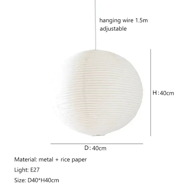 Minimalist white handwoven art pendant lamp with ribbed rice paper and metal frame for living room decorbites handwoven art