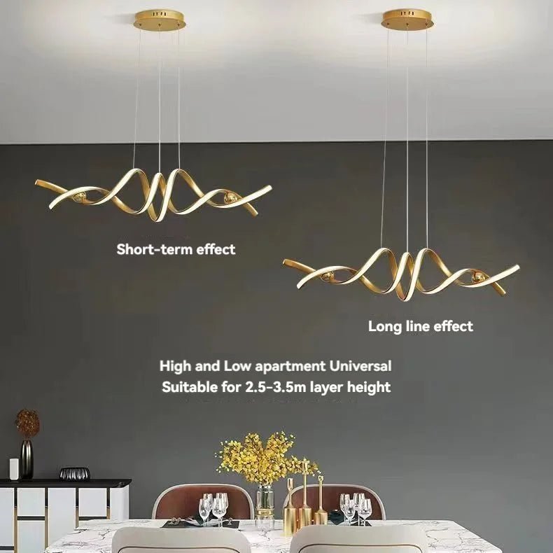 Minimalist White Linear LED Pendant Light - Decorbites