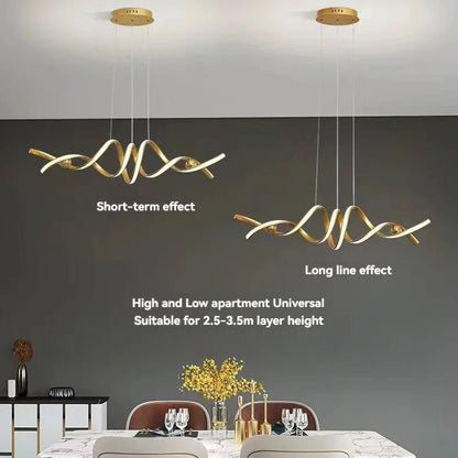 Minimalist White Linear LED Pendant Light - Decorbites
