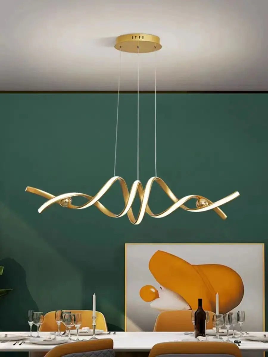 Minimalist White Linear LED Pendant Light - Decorbites