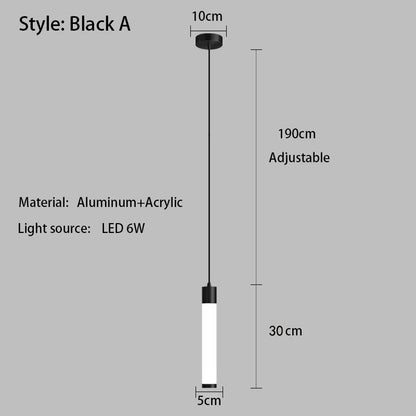 Minimalist White Linear Pendant Light In Aluminum - Decorbites