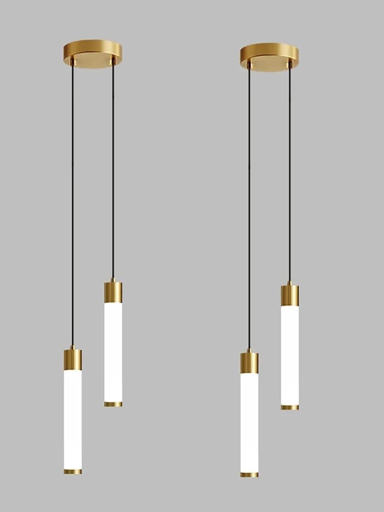 Minimalist White Linear Pendant Light In Aluminum - Decorbites