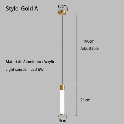 Minimalist White Linear Pendant Light In Aluminum - Decorbites