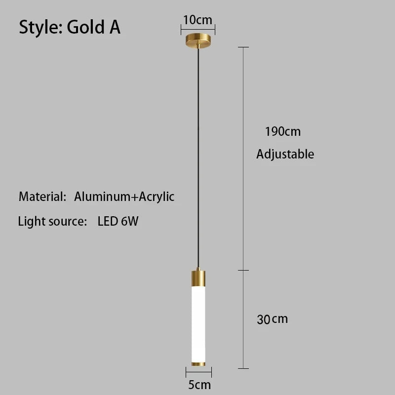 Minimalist White Linear Pendant Light In Aluminum - Decorbites