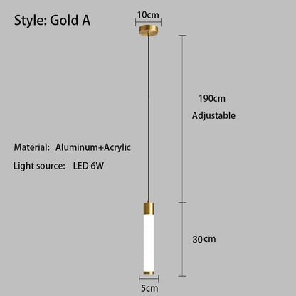 Minimalist White Linear Pendant Light In Aluminum - Decorbites