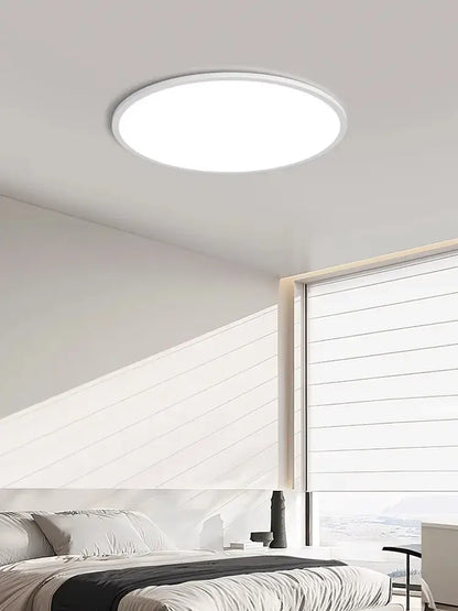 Minimalist white ultra thin led ceiling light with sleek modern design for living room by decorbites led ceiling light
