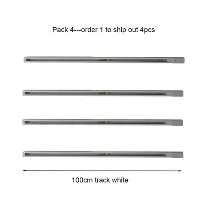 Modern 100cm black white track lighting features sleek white metallic fixtures ideal for living room decorbites 100cm black white