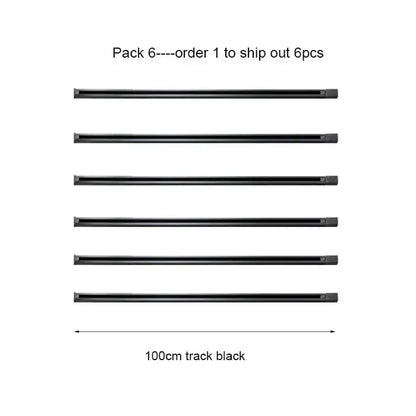 Modern 100cm black white track rail from decorbites featuring sleek uniform design for living room lighting decor