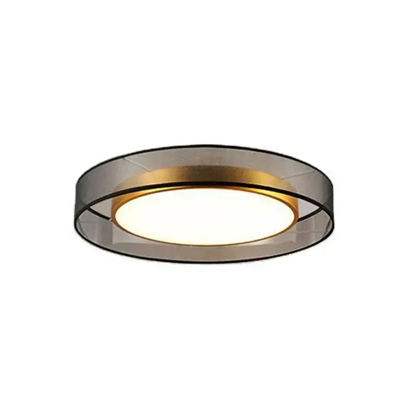 Modern 16w copper ceiling light with frosted glass diffuser and gold-toned trim for living room ceiling light