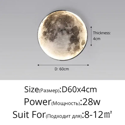 Modern 3d creative moon earth wall lamp with detailed beige and gray craters for bedroom and living room decorbites creative moon decor