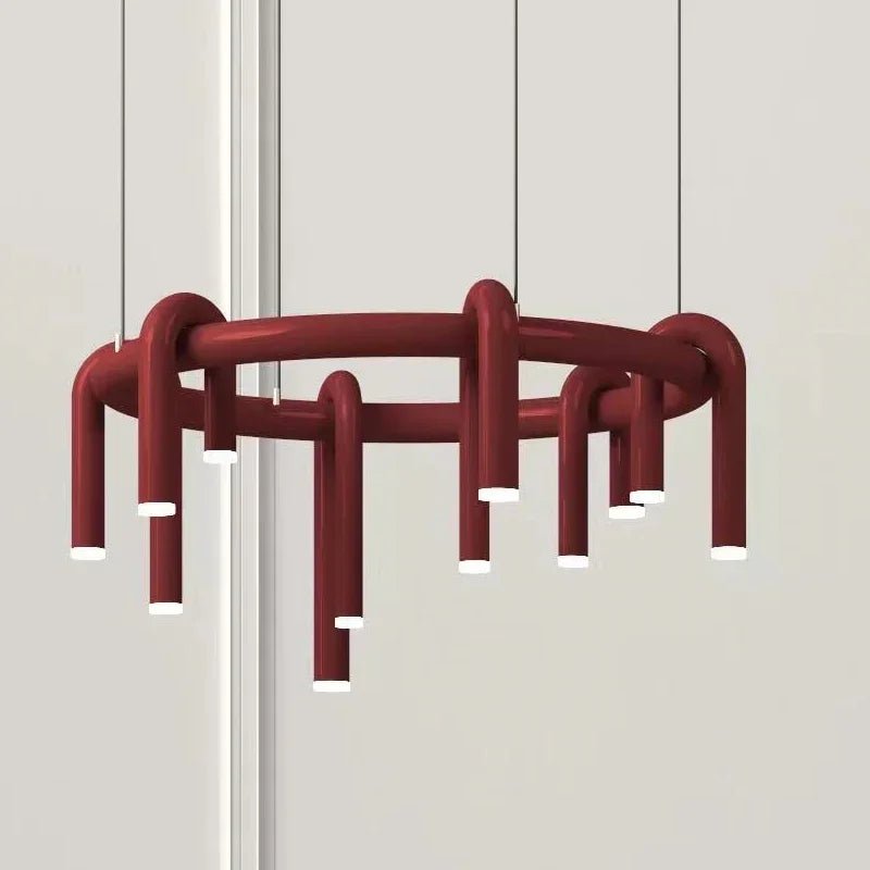 Modern 6-Light Metal Pendant Chandelier - Decorbites