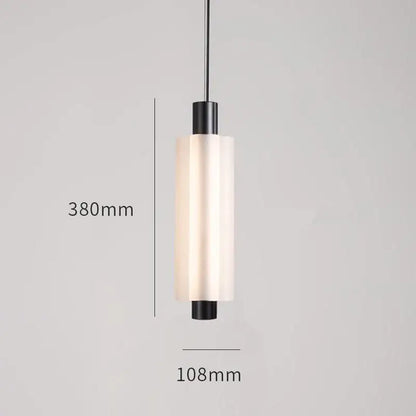 Modern acrylic minimalist pendant light with frosted glass shade black metal accents ideal for bedroom decorbites acrylic minimalist