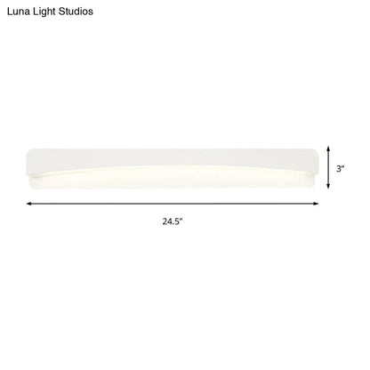Modern acrylic rectangular vanity light fixture with a sleek white acrylic rectangular led wall sconce design for bathroom