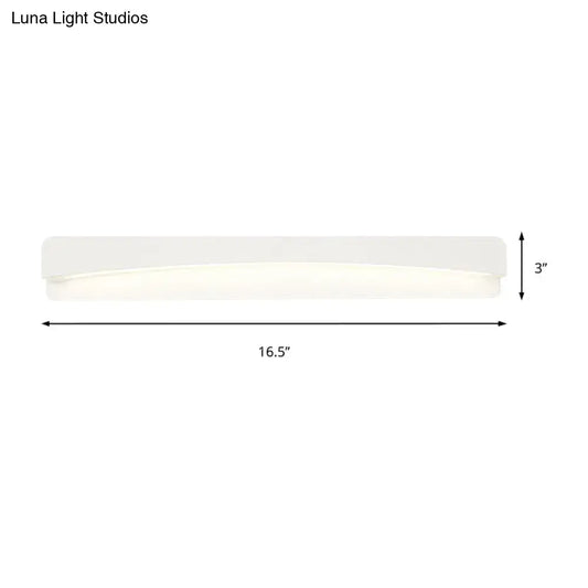 Modern acrylic rectangular vanity light fixture with a sleek white diffuser and clean lines for bathroom use