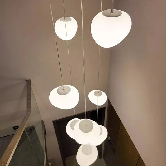 Modern Acrylic Staircase Multi-Light Pendant Chandelier