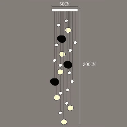 Modern Acrylic Staircase Multi-Light Pendant Chandelier - Decorbites