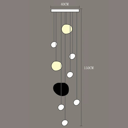 Modern Acrylic Staircase Multi-Light Pendant Chandelier - Decorbites