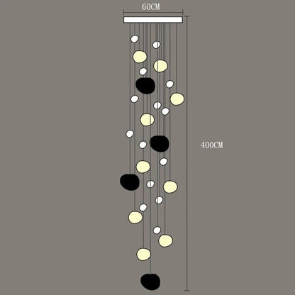 Modern Acrylic Staircase Multi-Light Pendant Chandelier - Decorbites