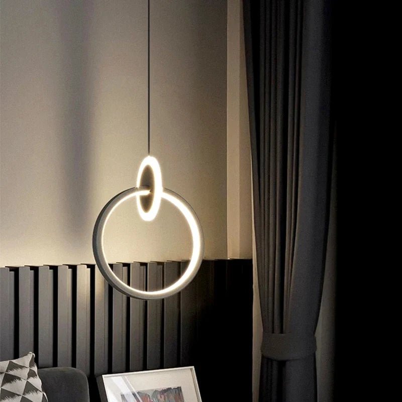 Modern Alloy LED Bedside Pendant Light - Decorbites