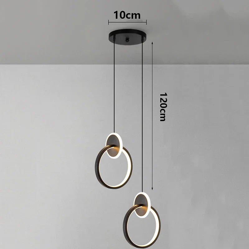Modern Alloy LED Bedside Pendant Light - Decorbites