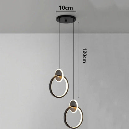 Modern Alloy LED Bedside Pendant Light - Decorbites