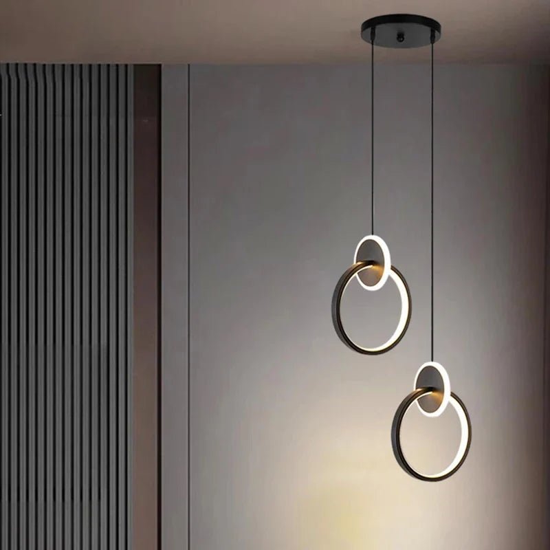 Modern Alloy LED Bedside Pendant Light - Decorbites