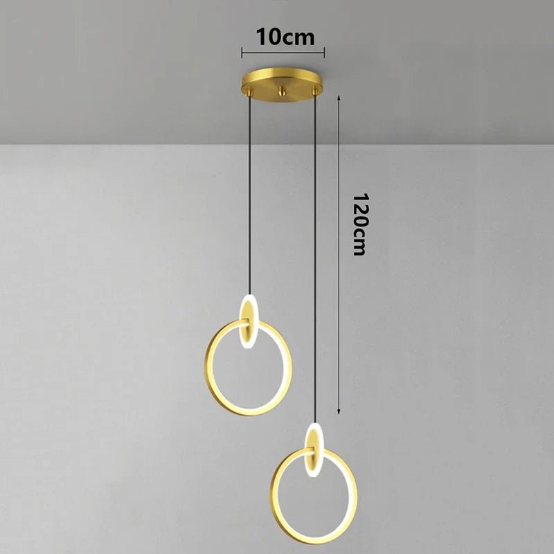 Modern Alloy LED Bedside Pendant Light - Decorbites