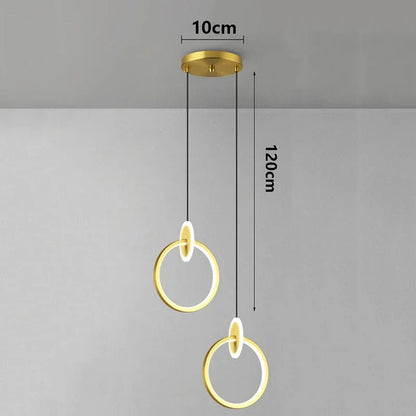 Modern Alloy LED Bedside Pendant Light - Decorbites