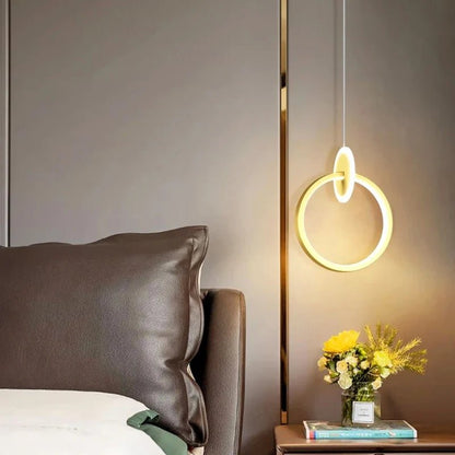 Modern Alloy LED Bedside Pendant Light - Decorbites