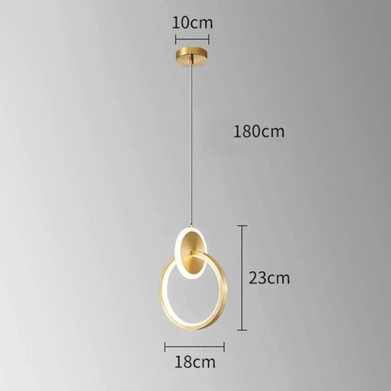 Modern Alloy LED Bedside Pendant Light - Decorbites