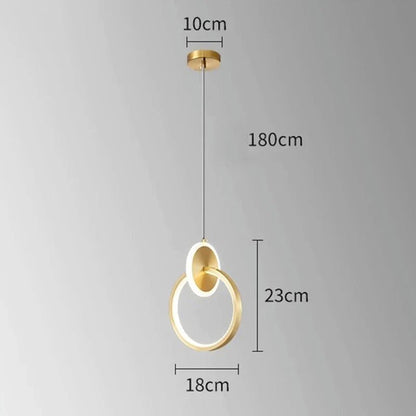 Modern Alloy LED Bedside Pendant Light - Decorbites