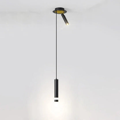 Modern Aluminum LED Pendant Light With Dual Spotlights - Decorbites