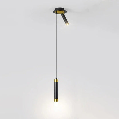 Modern Aluminum LED Pendant Light With Dual Spotlights - Decorbites