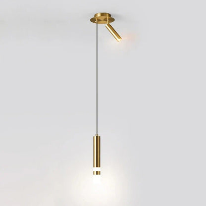 Modern Aluminum LED Pendant Light With Dual Spotlights - Decorbites
