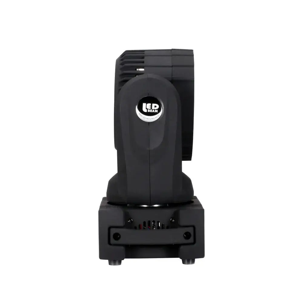 Modern black 12x12w rgbw wash stage light with sleek angular design and textured heat dissipation fins for party room decorbites 12x12w rgbw