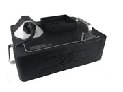 Modern black 1500w rgb led fog machine with silver handles and white water tank for party room special effects