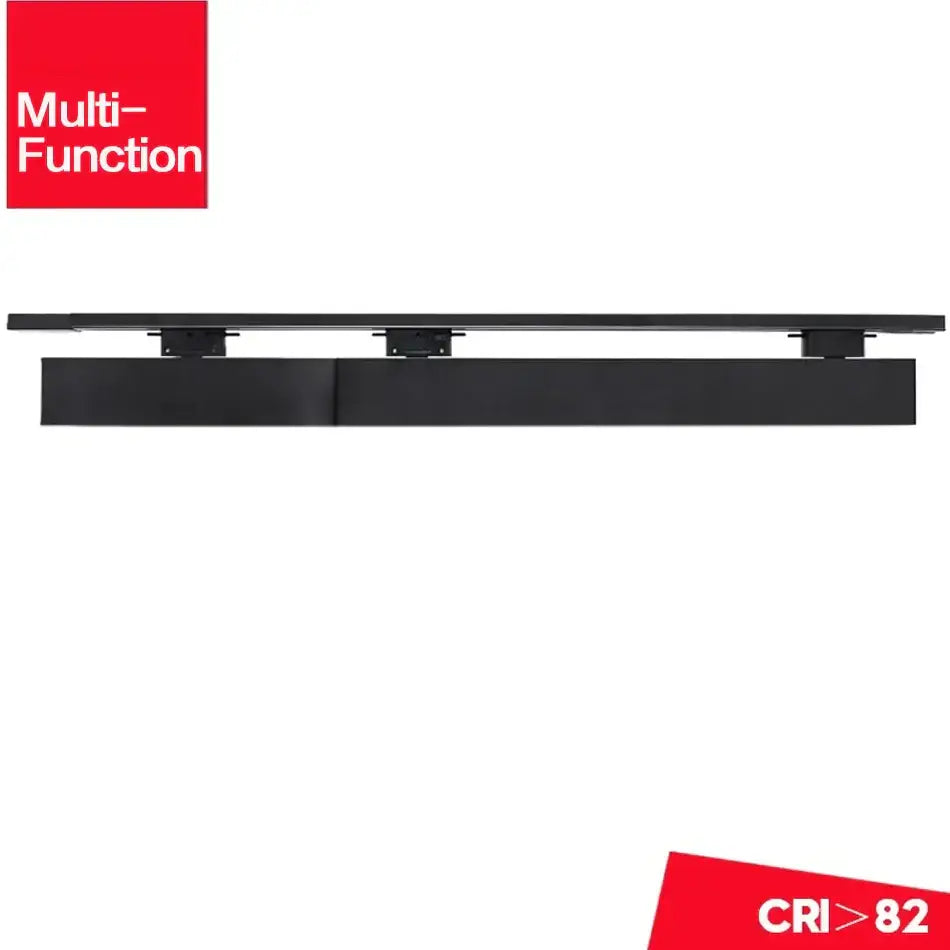 Modern black 60cm led track light with sleek multi-function led light bar and adjustable mounting brackets for office use