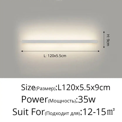Modern black acrylic led wall lamp with sleek white rectangular minimalist design and warm soft light for bedroom decorbites acrylic led