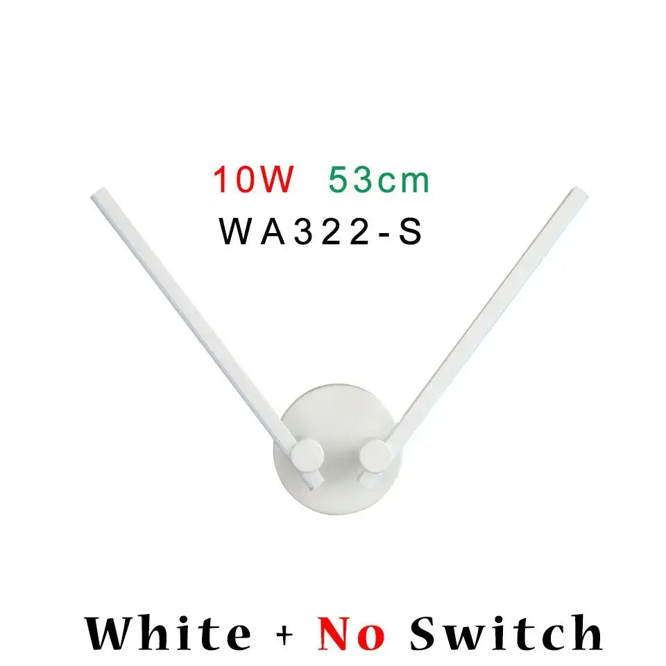 White wall light with v-shaped adjustable double arms and circular base model wa322-s for modern decorbites wall light