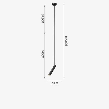 Modern black adjustable led pendant chandelier with sleek cylindrical design and adjustable angle for kitchen lighting decorbites black adjustable